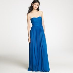 NWOT J. Crew Matisse Blue Arabelle Silk Gown Sz:4